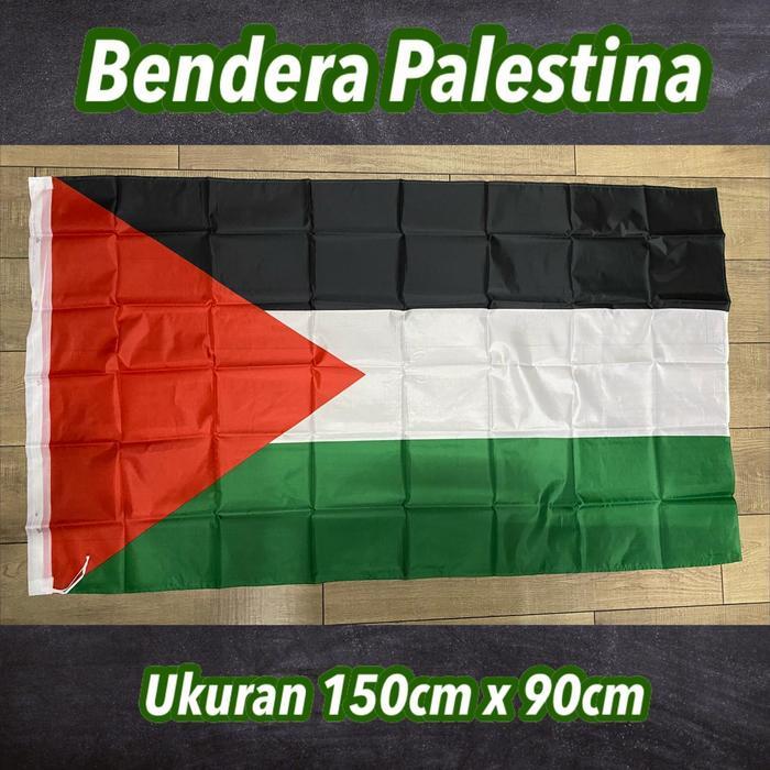 TERMURAH Bendera Palestina ukuran 150x90cm READY STOCK