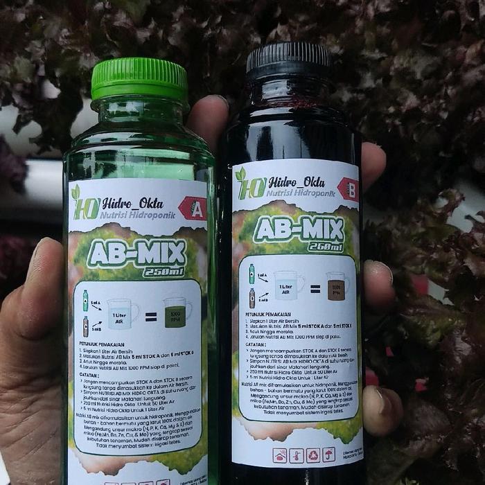 Nutrisi AB Mix Sayur Daun / Pupuk AB Mix Cair / AB Mix Hidroponik Pupuk Cair - Hidro Okta
