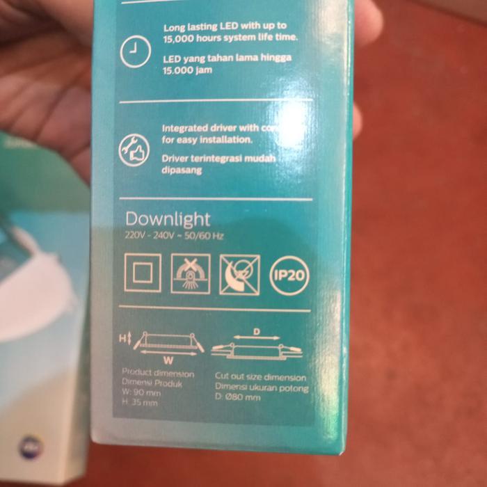 Downlight Eridani 3,5W 7W 10W 14W 22W Philips 3000K 4000K 6500K Original