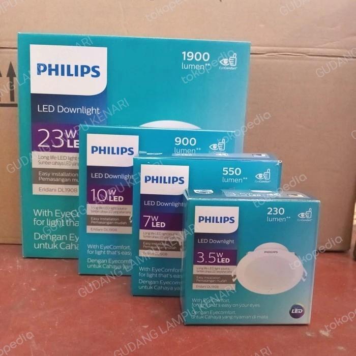 News downlight eridani 3,5w 7w 10w 14w 22w philips 3000k 4000k 6500k