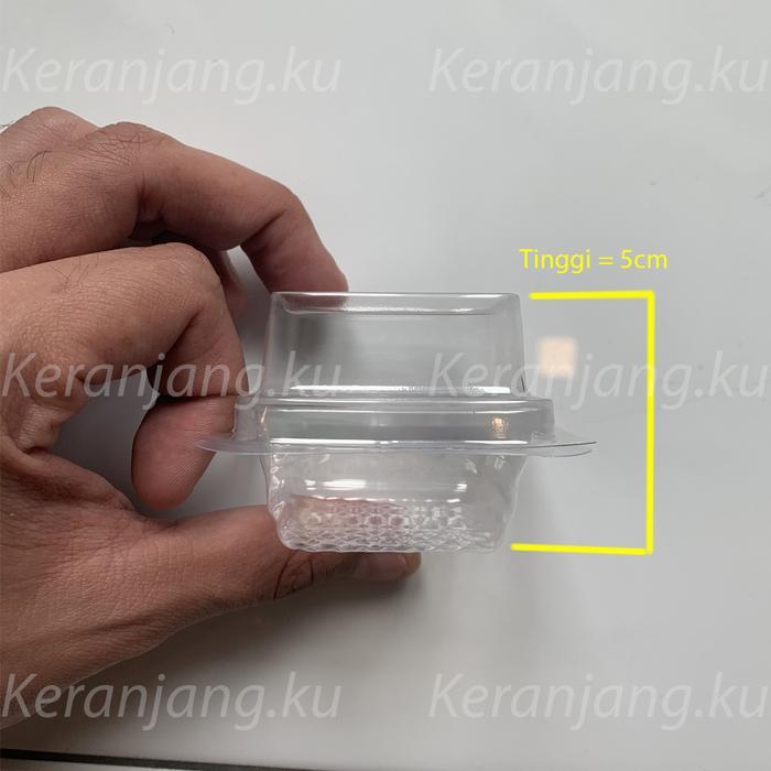 Kotak Kue / Mini Cake Box Packaging - Size Mini, Bahan Mika