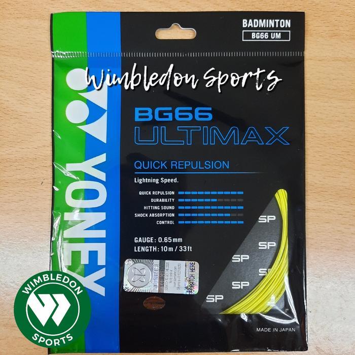SENAR BADMINTON YONEX BG 66 ULTIMAX ORIGINAL/ SENAR YONEX BG66 ULTIMAX