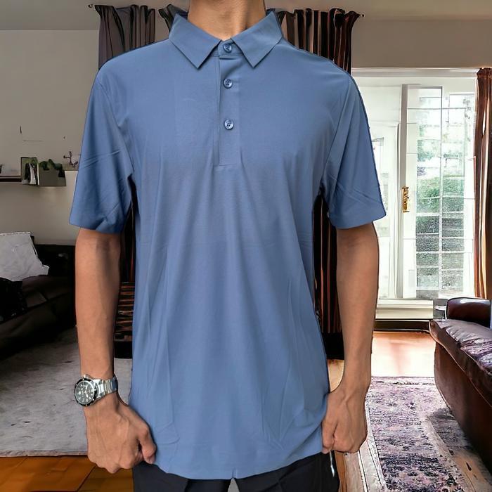 6don- Ory Fashion Kaos Polo Pria Jumbo Baju Olahraga Pendek Jumbo 3Xl-5Xl Baju Polo Olahraga