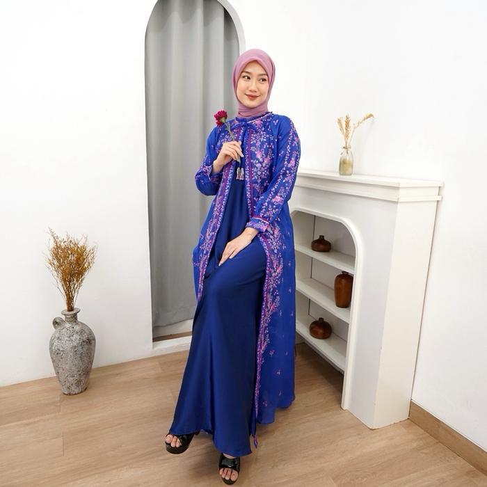 MUSLIFIX- Rita Wd 282 / Gamis Bordir Cantik Organza / Gamis Pesta Cantik Dan Mewah