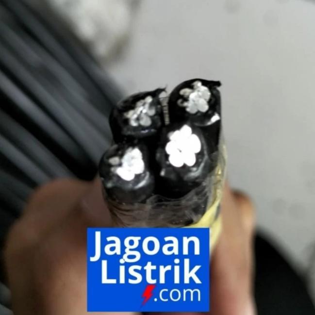 Kabel Twisted 4x16 mm NFA2X / PLN / SR / LVTC 4 x 16 mm2 Aluminium JEMBO Tiang Listrik Hitam Meteran