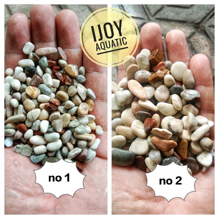 Batu pancawarna batu hiasan akuarium