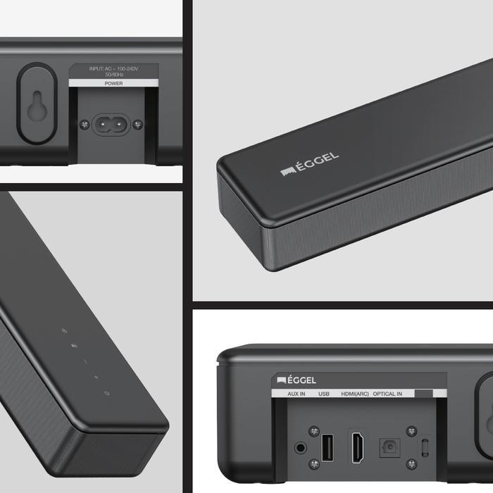 Eggel Stage Soundbar / Sound Bar With Built-In Woofer