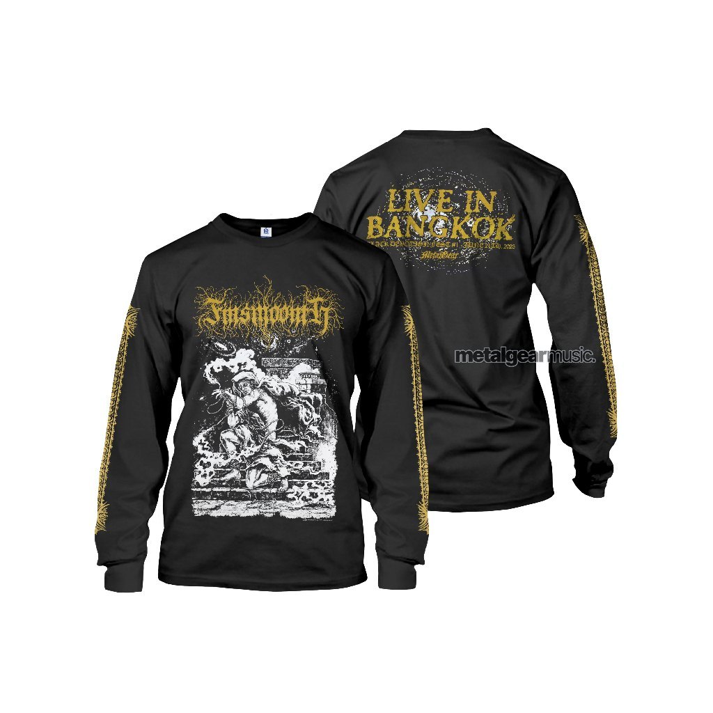 LONGSLEEVE - FINSMOONTH - LIVE BANGKOK 2025 METALGEAR kaos band black metal original Indonesia