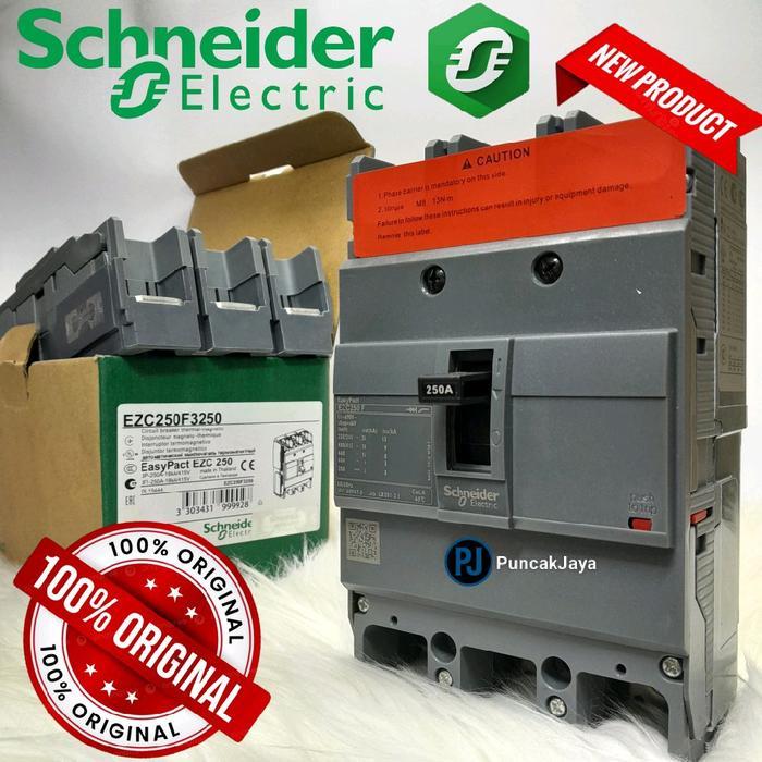 Mccb Schneider 250A Ezc250F3250 3Phase Breaker Schneider Easypact 250A Mccb Schneider Original