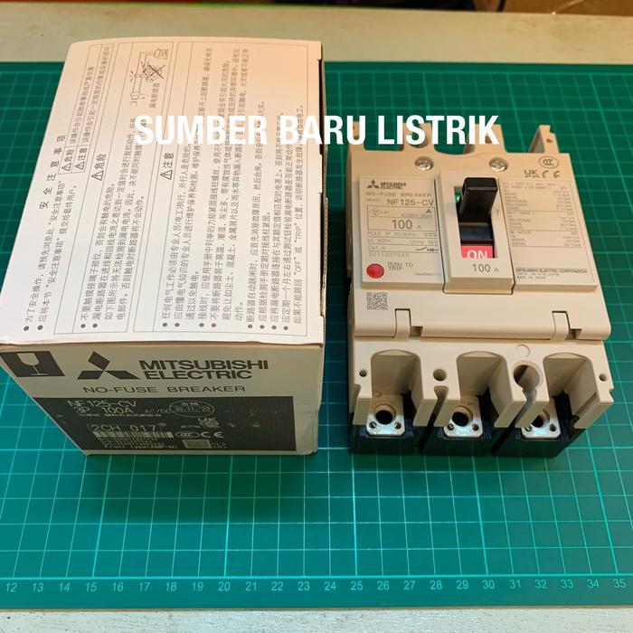 Mitsubishi Mccb Breaker Nf125-Cv Nf125Cv 3P 80A 100A 125A Original