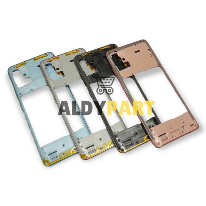 Stok Baru Tulang Tengah Bezel Rangka Tutup Mesin Samsung Galaxy A51 A515f ORI