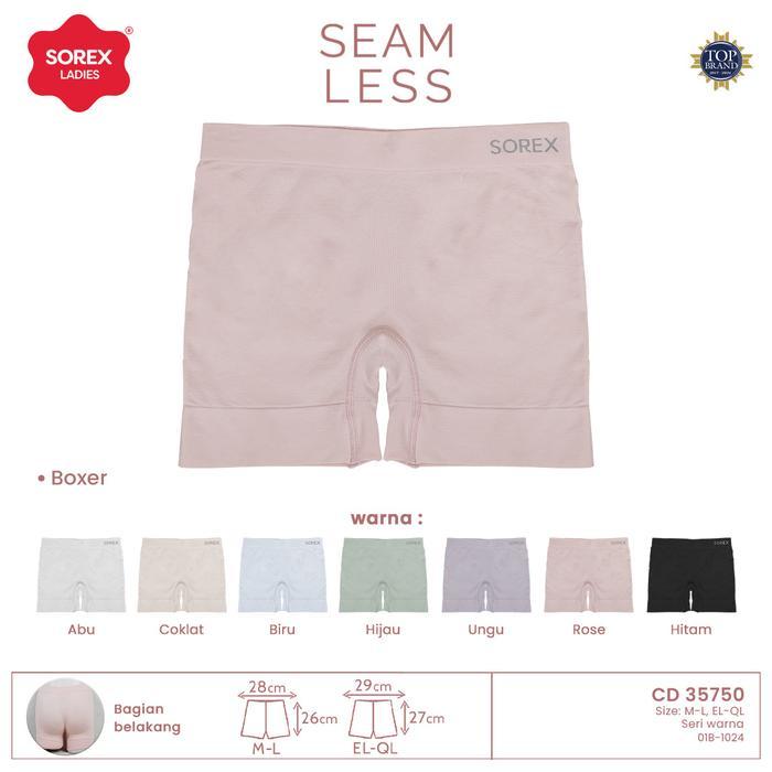 cd celana dalam boxer wanita seamless sorex 35750