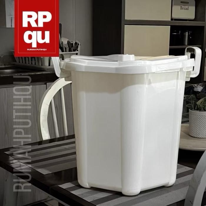 EMBER KAMAR MANDI 30L WARNA PUTIH ESTETIK EMBER PLASTIK TAHAN LAMA DENGAN DESAIN MINIMALIS DAN