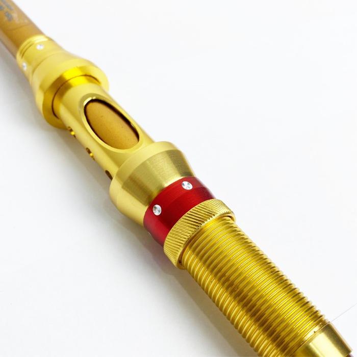 Joran Pancing Antena Telescopic Gold Joran Portable High Carbon Joran Laut Teleskopik Kuat Besi