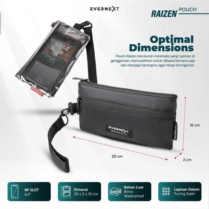 EVERNEXT Travel Pouch Aksesories Tas Pria Wanita Pouch Bag Raizen Tas Tangan Pria Hand Bag Pria