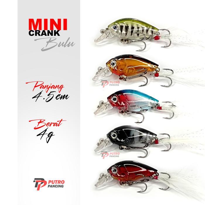 Lure Minnow Mini Crank Floating Bulu Ultralight