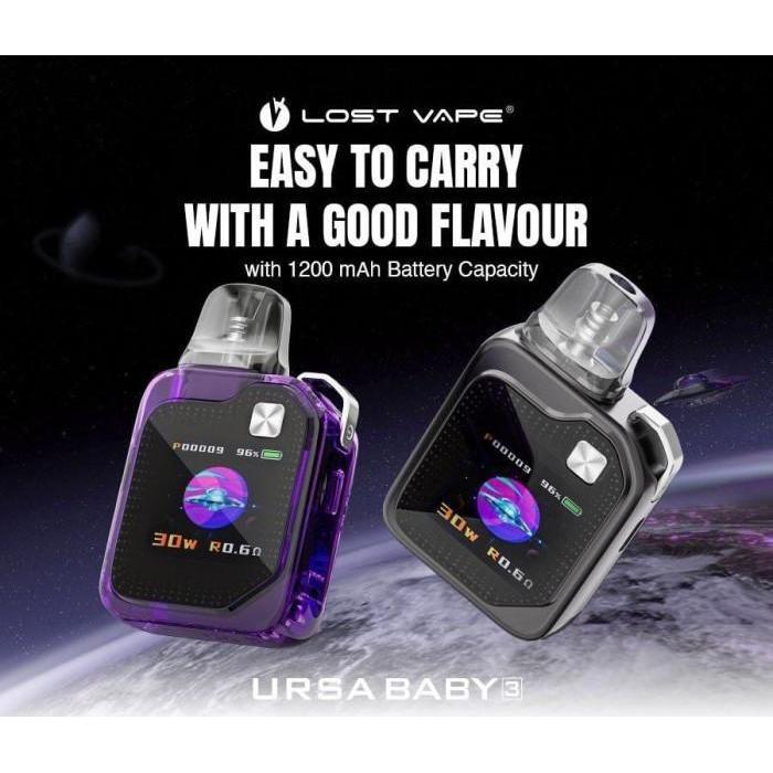URSA BABY 3 POD KIT 30W 1200MAH AUTHENTIC 100% BY LOSTVAPE