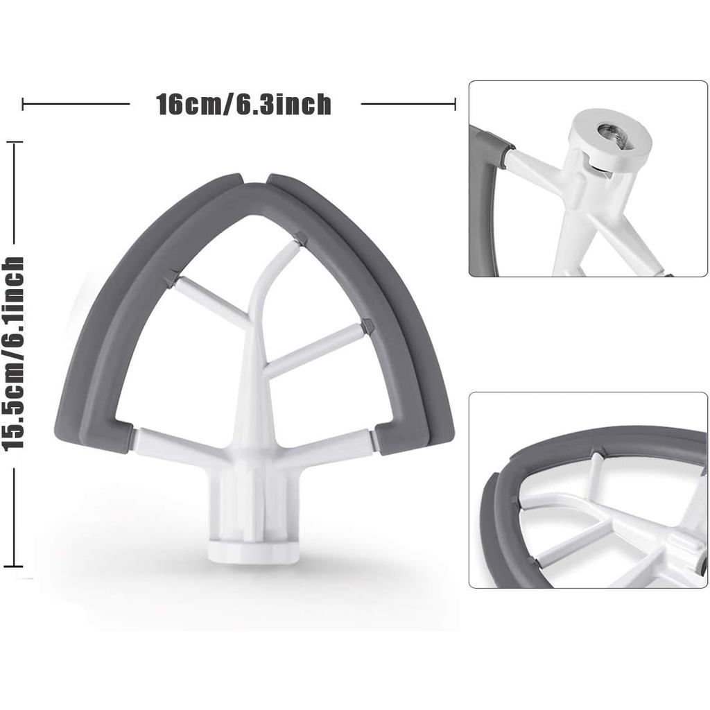 Beater For Kitchenaid Mixer Attachement Compatible With Kitchenaid Fits Tilt-Head Stand Mixer Bowls