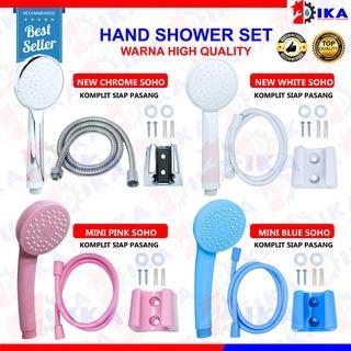 BERKUALITAS Hand Shower Mandi Warna - 1/2 Inch - High Quality Hand Shower Mandi Mini Plastik Putih
