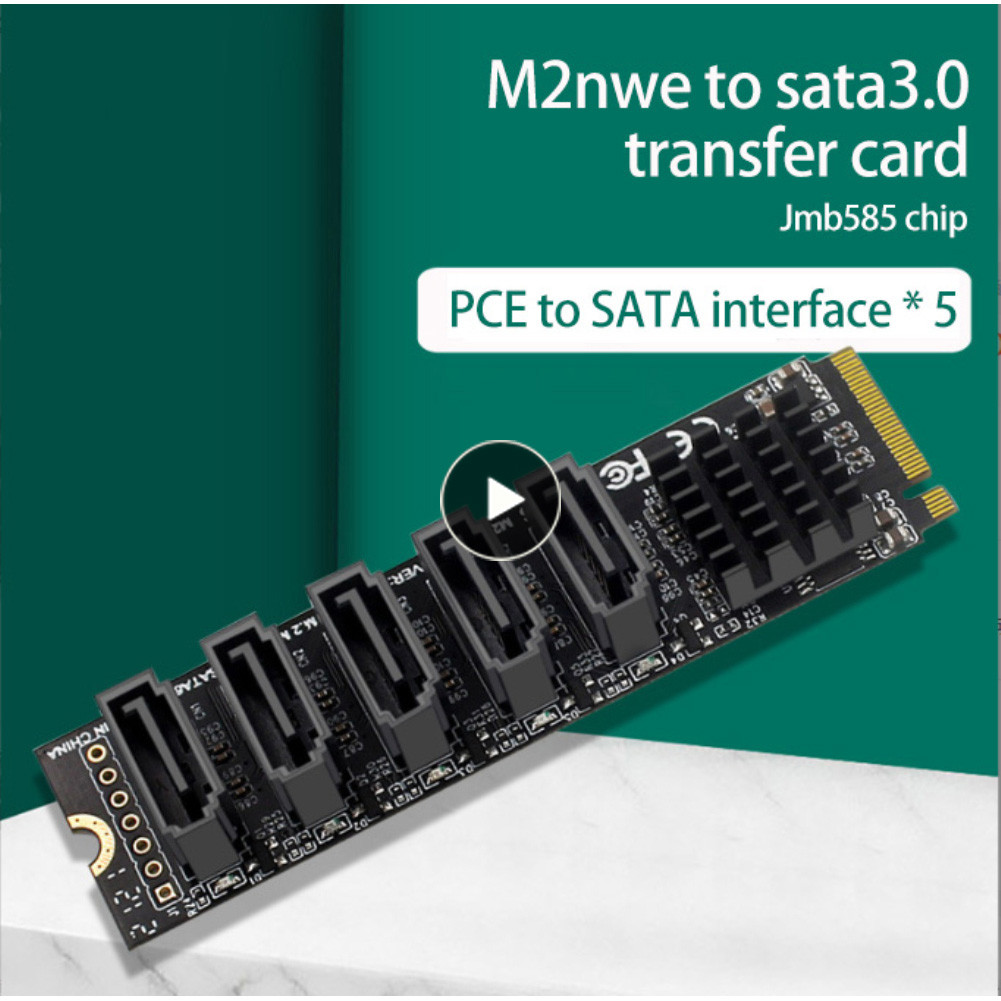 Nvme To Sata Expansion Card M.2 To Sata Adapter M2 Connector Internal