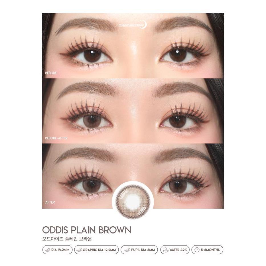 bz61- Mikhayloveshop Softlens Oddis Plain Brown