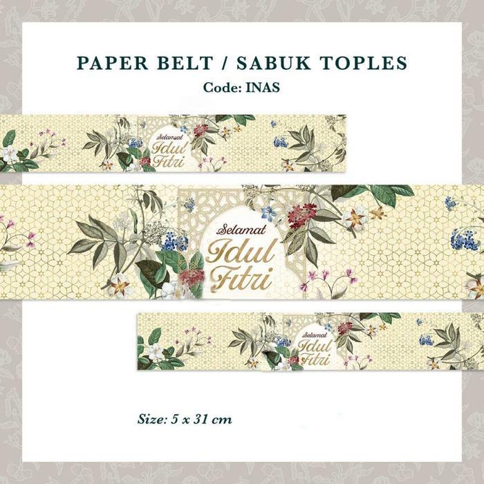 Paperbelt Lebaran Inas Pita Kertas Label Toples Ramadhan Paper Belt