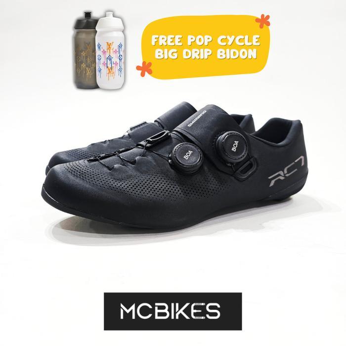 Sepatu Sepeda Shimano Road Bike Shoes SH-RC703 Wide - Black