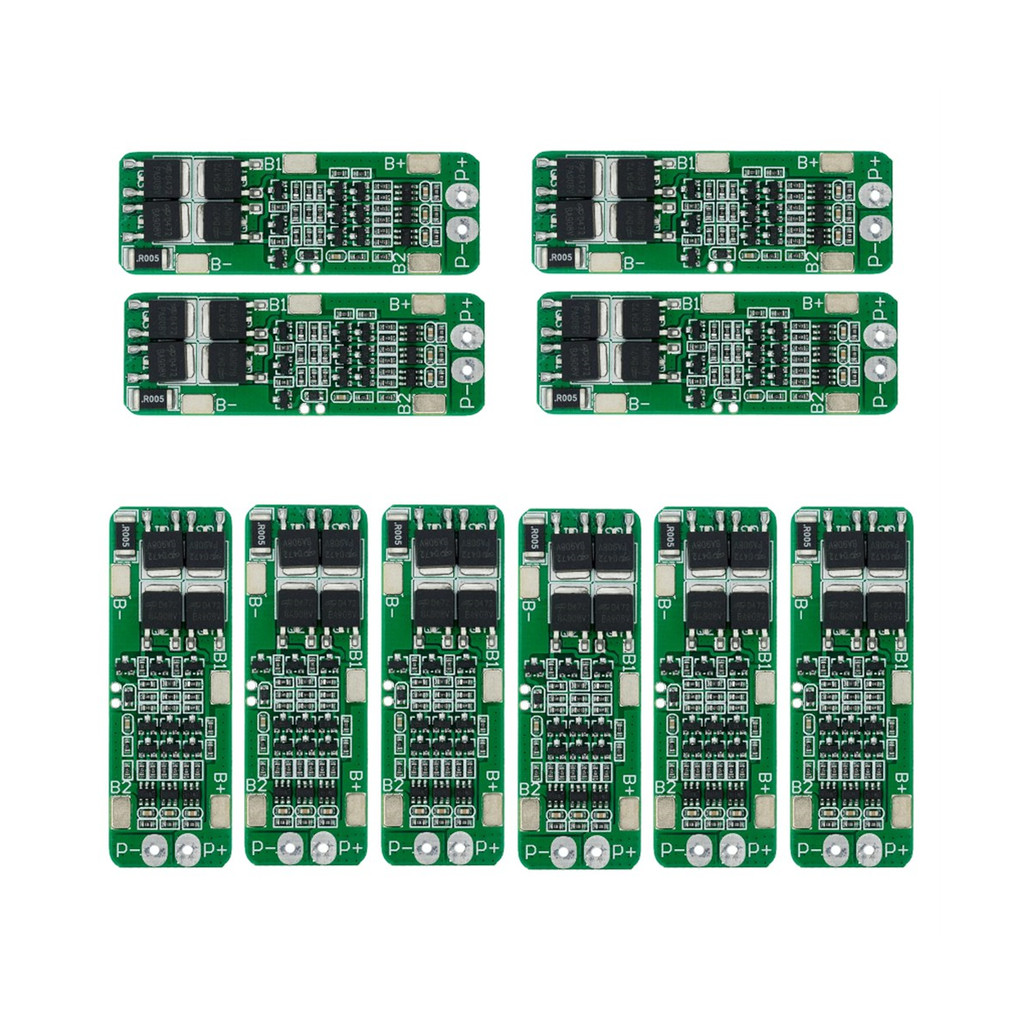 10Pcs 3S 20A Li-Ion Lithium Battery 18650 Charger Pcb Bms Protection