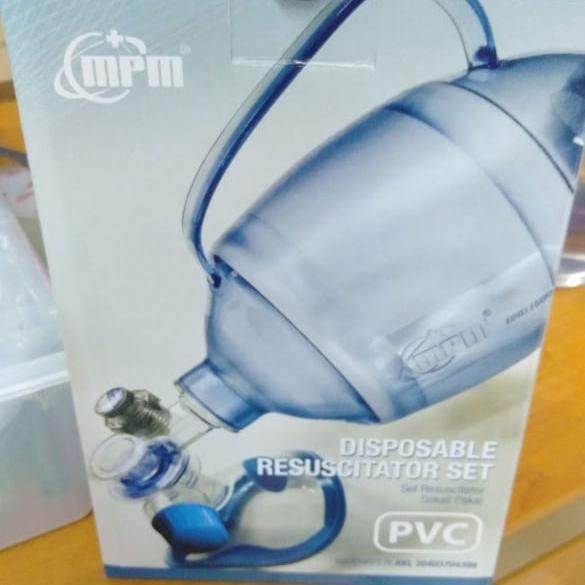 Ambubag PVC dewasa adult MPM / Resuscitator set