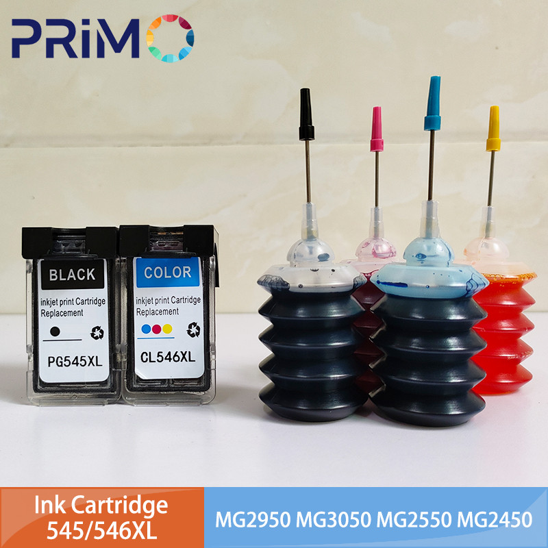 545Xl 546Xl 545 546 Xl Pg545 Cl546 Refillable Ink Cartridge For Canon Pixma Mg3050 2550 2450 2500