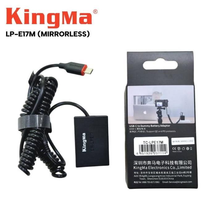 Kingma Dummy Battery Lp-E17M Usb-C To Mirrorless Canon M3, M5, M6 Etc