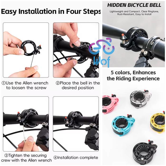 Terlaris ROCKBROS LD-Q1 Bel Sepeda Gunung Lipat Bicycle Bell MTB Road Cycling Horn Folding Bike