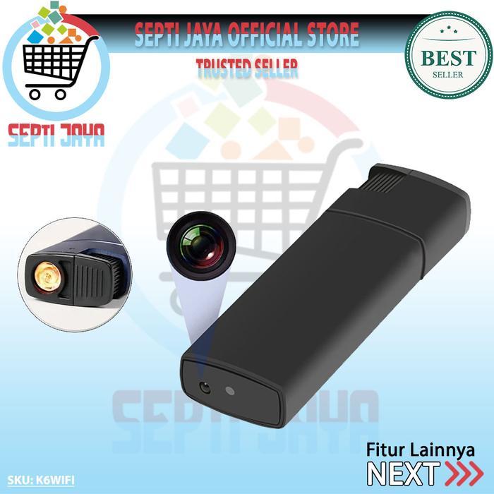 scurt- Spy Lighter V18 K6 Wifi Full Hd 1080P Hidden Camera Spycam Korek K6 Wifi Kamera