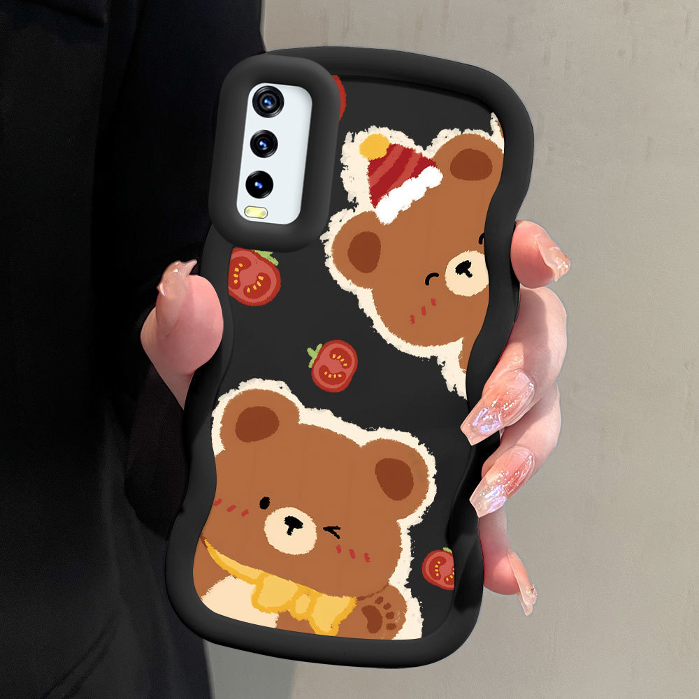 Casing Hp Untuk VIVO Y20i Y20S Y12S Y20 Y12A G 2021 Case Softcase Kesing Soft Cassing Bear 0867