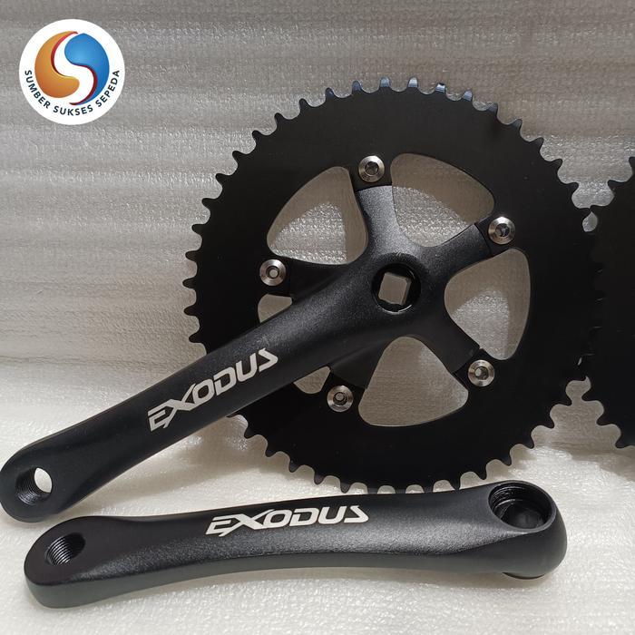 Crank Set Fixie Single Speed 46T Exodus Bcd 110 Dan Crank Prompt Bcd 130