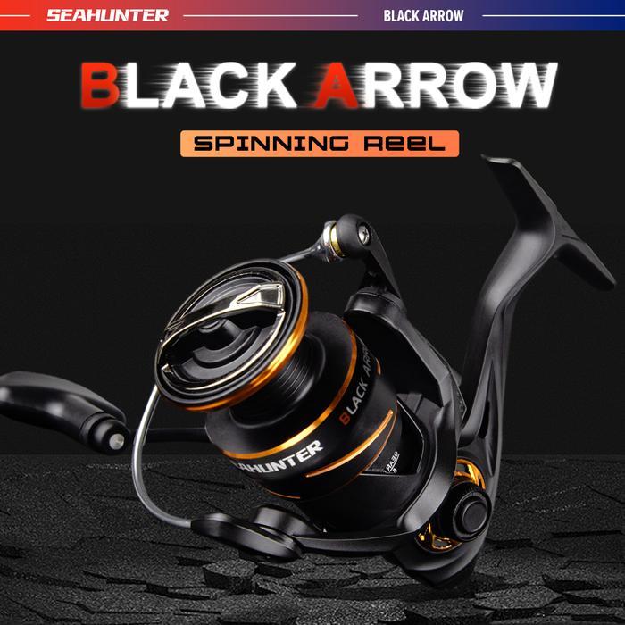 BERKUALITAS Seahunter Black Arrow Pro Joran Pancing Set=Joran+Reel Pancing Power Handle Spinning