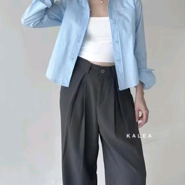 KEKINIAN Viona Pants - Celana Loose Pants Trouser Wanita - Celana Kulot Wanita - Celana Panjang
