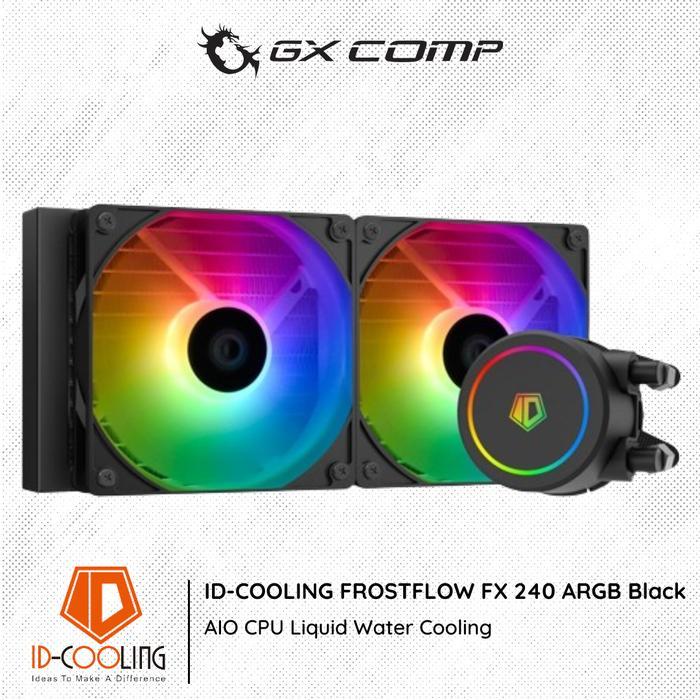 ID-COOLING FROSTFLOW FX 240 ARGB BLACK AIO CPU LIQUID WATER COOLING