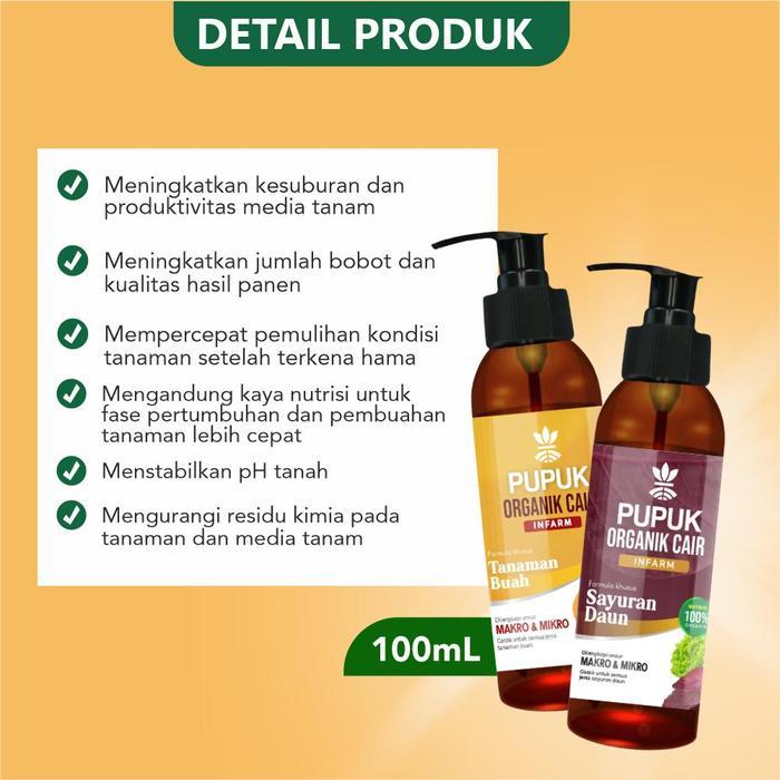 INFARM - PAKET PUPUK INFARM NUTRISI ORGANIK MINI PUPUK ORGANIK CAIR POC PUPUK PENYUBUR TANAMAN PUPUK