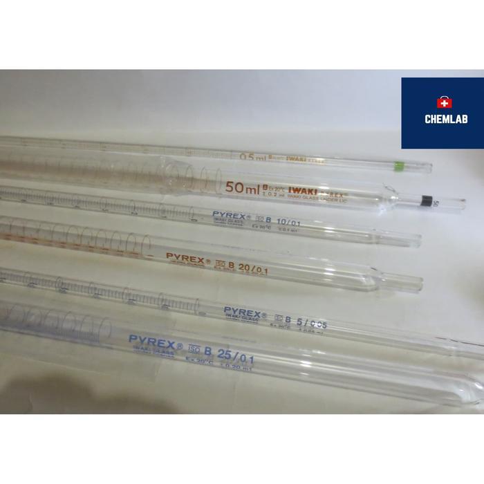 MEASURING PIPET 1 ML IWAKI PYREX / PIPET UKUR