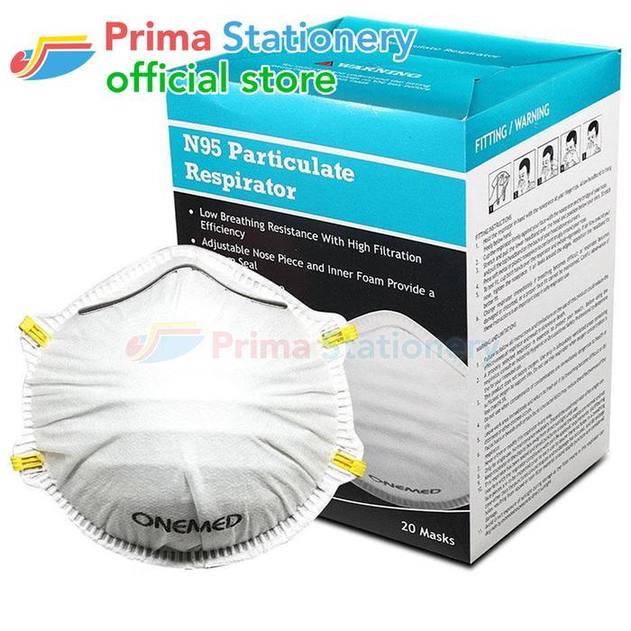 ONEMED MASK N95 KN95 4PLY MASKER RESPIRATOR EARLOOP HEADLOOP /20 KN 95