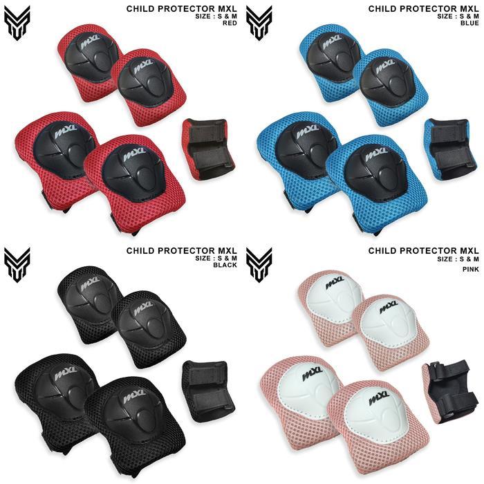 Pelindung lutut sikut anak MXL decker anak untuk sepeda