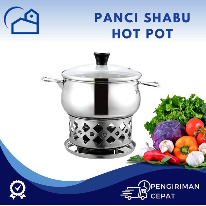 HOMESTATION - Panci Hot Pot Shabu Shabu Steamboat / Hot Pot Panci Shabu Sukiyaki 14cm