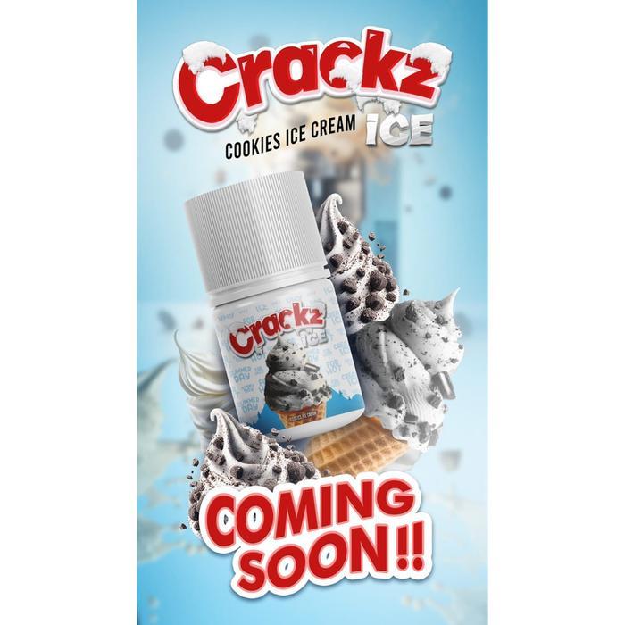 CRACKZ COOKIES ICE CREAM FREEBASE 60ML BY TETRA INDONESIA