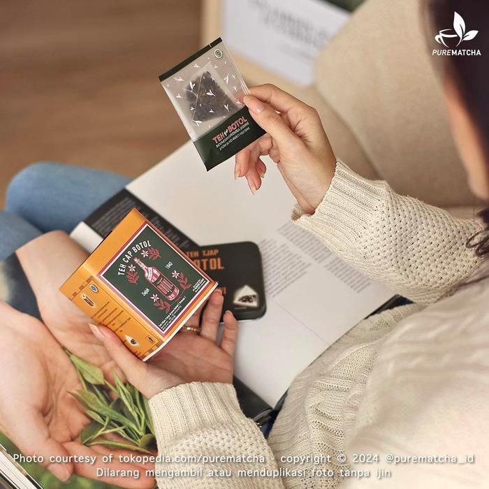 gym7- Teh Indonesia - Teh Cap Botol Kaleng Isi 20Tb Teh Celup Premium Asli Indonesia Teh