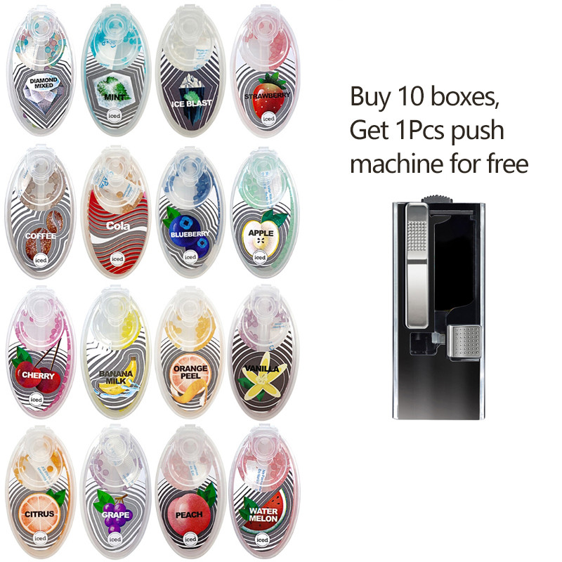 100Pcs Mix Fruit Flavor Menthol Capsule Ice Mint Beads Explosion Cigarette Pops Crush Ball Filter