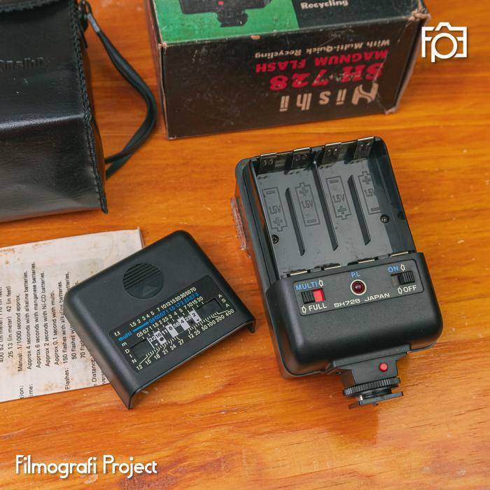 Flash Nishi New Old Stock - Flash Eksternal Untuk Kamera Analog 35Mm Fujica M1 Ricoh Pentax Dan