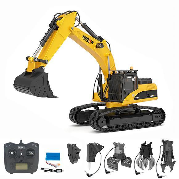 HUINA 1580 RC Excavator Big FULL Metal 1/14 32Ch ( 1580 ) CAT 580 NEW VERSION