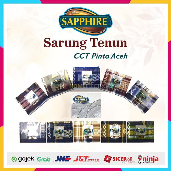 ASLI Sarung Tenun Sapphire Kembang CCT Pinto Aceh READY STOCK