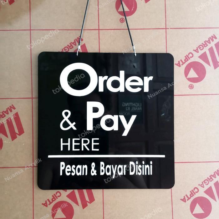 Order & Pay here Sign In Acrylik Timbul + Tali Gantung